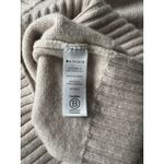 Athleta  V-Neck Sweater woman's Sz small Ribbed Knit Trim,‎ Relaxed Fit, Neutral Photo 3