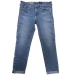 AG Adriano Goldschmied Jeans Women 30 The Stilt Cigarette Blue Roll-Up Ankle USA Photo 1