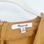Madewell Womens Size 00 Linen Blend Dolman Sleeve Tie Waist Midi Dress Toffee Photo 6