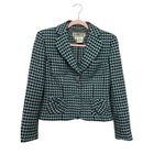 Carlisle Collection suit two-piece outfit houndstooth light blue/turquoise hue Photo 7