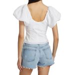 Frame  Women’s Milkmaid White Puff Sleeve Blouse Cottage Prairie Square Neck XS Photo 1