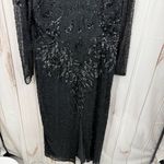 Baluchi Women’s 22 Black Beaded 100% Silk Maxi Longsleeve Dress Vintage Size undefined Photo 4
