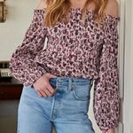 Free People  pretty petal smocked off shoulder‎ bodysuit Photo 0