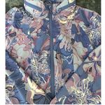 Talbots T by  Medium Lightweight Woven Stretch Bomber Jacket - Expressive Floral Photo 1