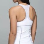 Lululemon Pedal Pace Women's Tank Top White/Silver Fox size 4 EUC Photo 2