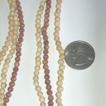 Lot of 3 Semi Precious Stone Beads Neutral Tone Beaded Boho Necklaces Photo 3