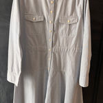 J.Crew  Long Sleeve Cotton Oxford Shirt Stripe Dress Photo 0