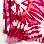 Croft & Barrow XL Top Handmade Tie Dye Hot Pink Spiral Cotton Boho Artsy 440 Photo 5
