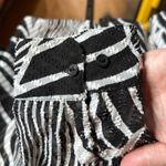 Allison Daley  Black and White Zebra Patterned Textured Blouse Sheer Size 20W Photo 4