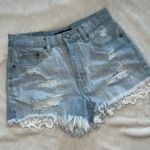 Aeropostale distressed lace pocket jean shorts Photo 0