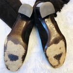 Cole Haan Heeled Boots 5.5 Women Oriana Suede Chocolate Brown Luxury Luxe Buckle Photo 8