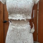 Macy's Beautiful 2 Piece Lace Dress Size Xsmall Photo 3
