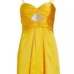 Cinq à Sept Beck Silk Cutout Mini Dress Dandelion Womens Size 8 Photo 11