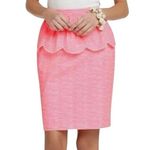 Lilly Pulitzer  Thyme Skirt Women 00 Fiesta Pink Pretty Gingham 48545 Preppy Photo 6