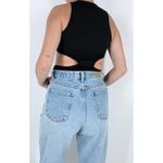 SheIn Women's Black Ribbed Jewel Neckline Cut Out Top Size Small Photo 1