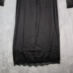 ZARA  Contrasting Lace Midi Dress Black Sheer Sexy Goth Punk Size Medium New Photo 4