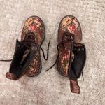 Dr. Martens Brown Floral Combat Boots Photo 3