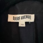 Djerf Avenue On The Go Ash Black Cupro Cotton Button Down Blouse Women's size XS Photo 2