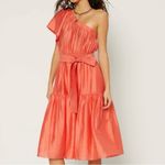 Current Air One-Shoulder Midi Dress – Size S (Orange Creamsicle) Photo 2