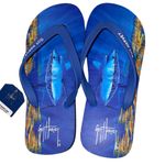 Guy Harvey  Cayman Surface Shark Men’s Thong/Flip Flop Sandal Size 8 New With Tag Photo 3