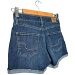 Levi's Signature Levi Strauss & Co Womens High Rise Shorts Raw Cuffed Hem Denim Blue 27 Photo 7