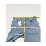 Topshop Premium Mom Jeans High Rise High Waisted Light Wash Denim Blue 32 x 32 Photo 5