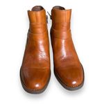 Born Tori Ankle Boots Brown Ankle Strap Detail Leather Side Zip Size 9.5 Brown Photo 5
