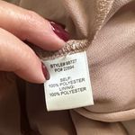 Skies Are Blue  Blush Champagne Tiered Maxi Dress Pleated Party Holiday Small NWT Photo 6