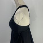 Athena Cabana Macrame Black Racerback Tankini Swim Top Size 6 Photo 4