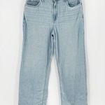 Hollister ultra high ride baggy light was wide leg jeans school retro sz 8 Photo 0