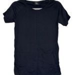 Athleta Medium M Black Heather Foothill Seamless Short Sleeve Tee Crew Neck Top Photo 0