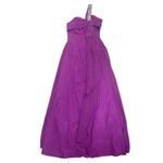 Prom Formal Dress Purple One Shoulder Long Embellished Beaded Cocktail Size S Photo 7