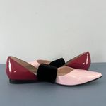 Andrea Gomez Dakota Pink Leather Pointed Toe Ballerina Flats Size 8 Photo 4