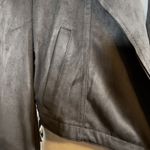 Shyanne NWT  Faux Suede Fringe Jacket Large Black Asymmetrical Western Cowgirl Photo 8