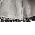 Zimmermann Zimmerman Linen Black White Floral Print Tie Waist A-Line Mini Skirt Size 4 Photo 7
