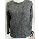 ABS Allen Schwartz  • Grey Black Lace Up Side Sweatshirt Photo 0