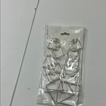 Chic Silver Square Hoop Earrings Set Photo 12