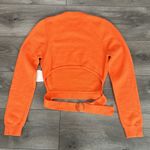 superdown Iris Cutout Back Orange Long Sleeve Knit Sweater Size Large Photo 5
