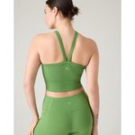 Athleta New S Aurora Seamless High Neck V-Back Tank Small Baja Green Photo 6