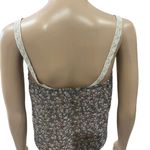 American Eagle  Womens Semi Sheer Sleeveless Top Size S Floral Print & Lace Photo 3