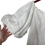 Mara Hoffman NWT White Linen NAMARI Pencil DRESS Puff sleeve sz 12 Photo 6