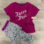 Juicy Couture NWT Purple Pajama Loungewear Set Jogger Style Pants Photo 0