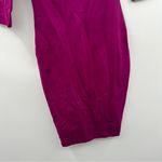 Lulus  Precious Thing Magenta‎ Asymmetrical Off The Shoulder Mini Dress Sz S NEW Photo 4