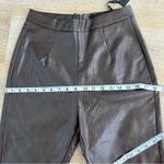 White Fox Boutique Brown leather flare pants size‎ S Photo 4