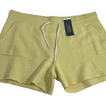 Ralph Lauren NWT Polo  Women's Lightweight Fleece Drawstring Shorts Yellow‎ LARGE Photo 0