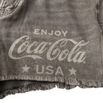 Lucky Brand Coca-Cola USA vintage 90s Black Gray Denim Jean cutoff shorts Photo 5
