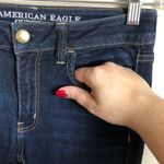American Eagle Dark Wash Super Stretch Jeggings Photo 3