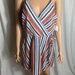 Midnight Doll Juniors Size 11 Vintage Striped Wrap Romper with Back Zipper NWT Photo 0