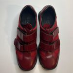 Gucci Red Leather Monogram Leather Canvas Velcro Size 7.5B Photo 0