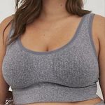 Torrid  Scoop Neck Seamless Bralette - Ribbed Heather Grey 2X NWT Photo 0
